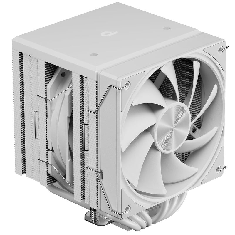 upHere CPU Cooler Air, Dual Tower CPU Cooler with 120mm PWM Fan, 6 Heat Pipes CPU Air Cooler for AM5/AM4/AM3, Cooler for PC Compatible with Intel LGA 1700/1150/2011/2066/1151/1155/1156(White) - Image 1